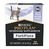 Pro Plan Veterinary Diets FortiFlora Daily Probiotic Powder Supplement for Cats with Digestive Support and Immune System 30 Count (Pack of 1)