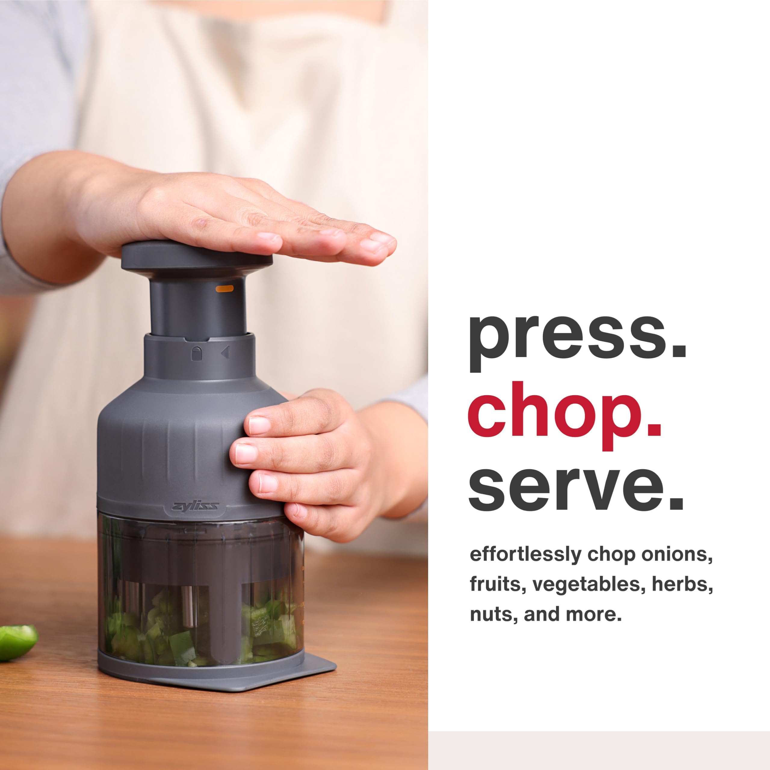Amazon.com: Zyliss Zick Zick Classic Food Chopper - Convenient for