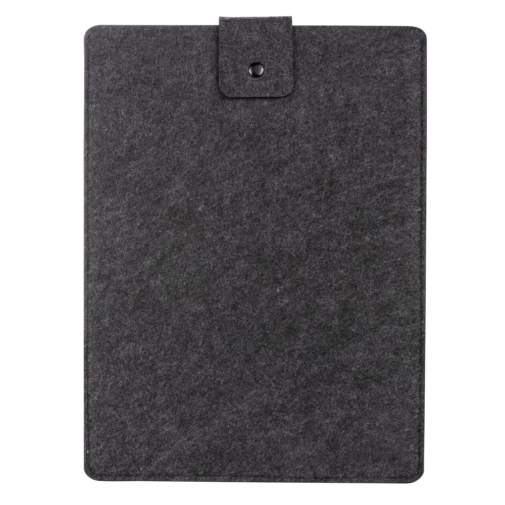 Sammy & Lou Felt Laptop Sleeve Carrying Case, 14 x 10.5 inches, Fits Most Laptops with up to a 15" Screen, Charcoal Gray