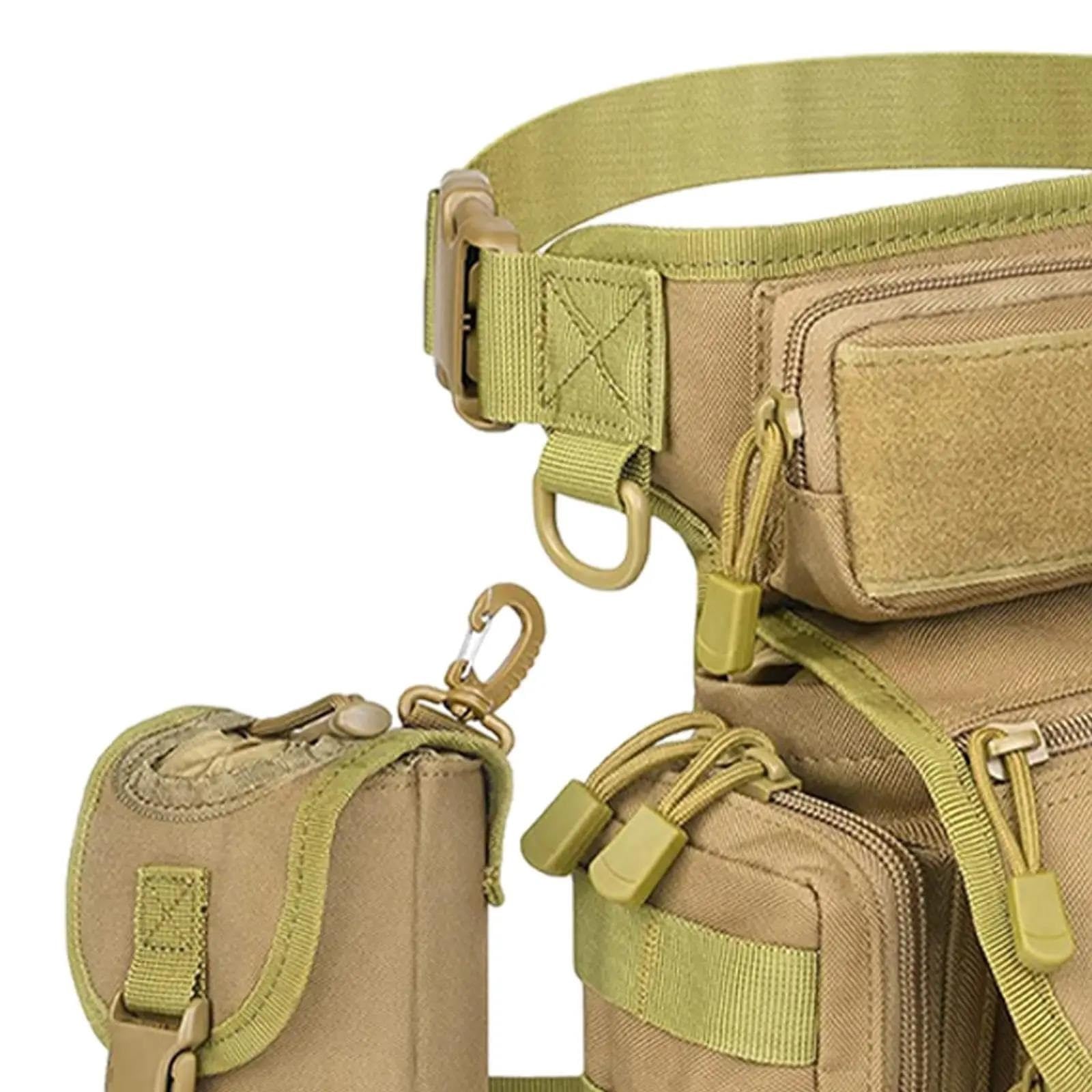 Motorrad Hecktasche Für Radfahren Reiten Reisen Oberschenkel Beintasche Mit Wasserflaschentasche Motorradtasche(Schwarz)