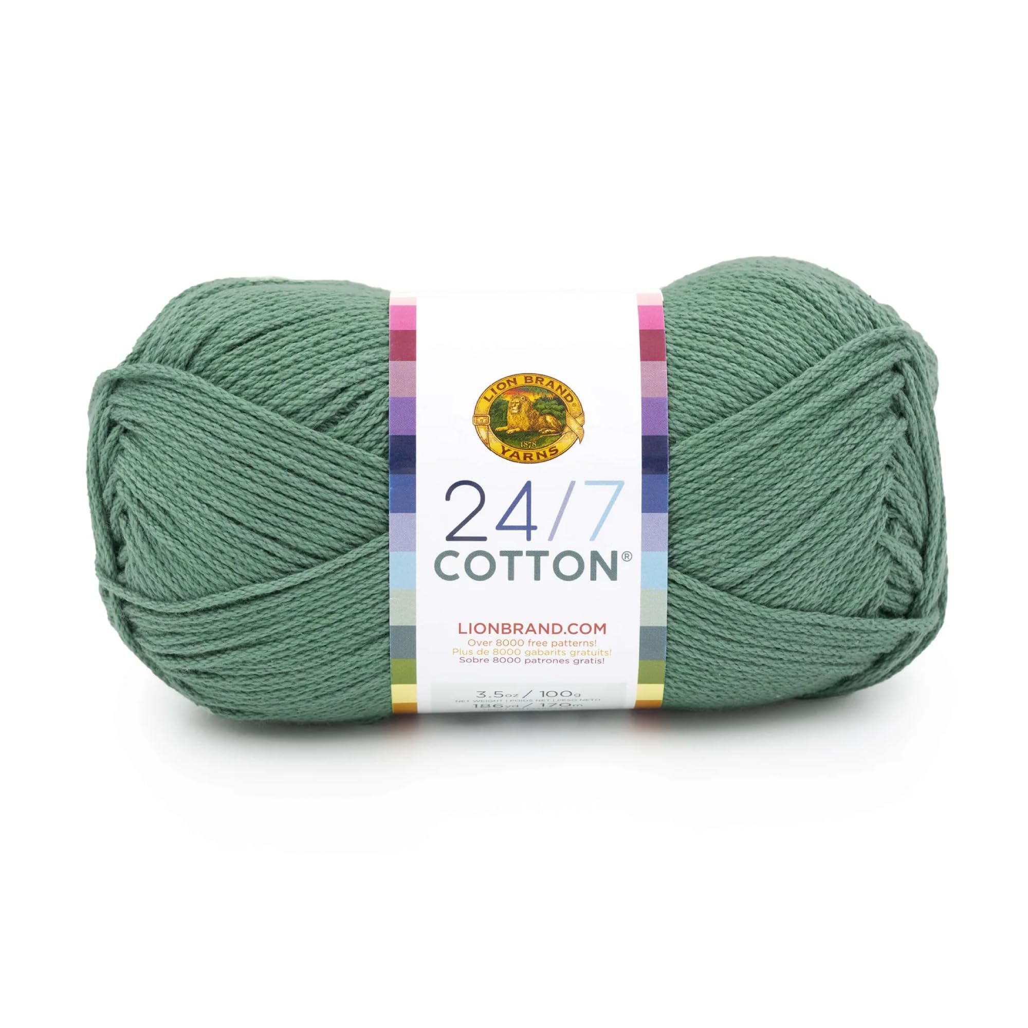 Amazon.com: Lion Brand Yarn 24-7 Cotton, Yarn for Knitting