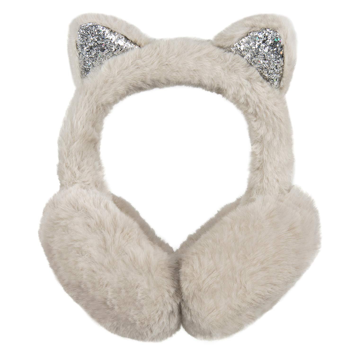 Surblue Winter Animal Ear Muffs for Kids Adult Warm Faux Fur Ear Cover