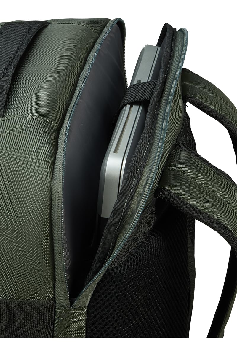American Tourister Urban Track - Ryanair Kabinentasche 25 x 20 x 40 cm, 24.5 L, 0.50 kg, Handgepäck, Flugzeug Rucksack S Underseater, Grün (Dark Khaki)