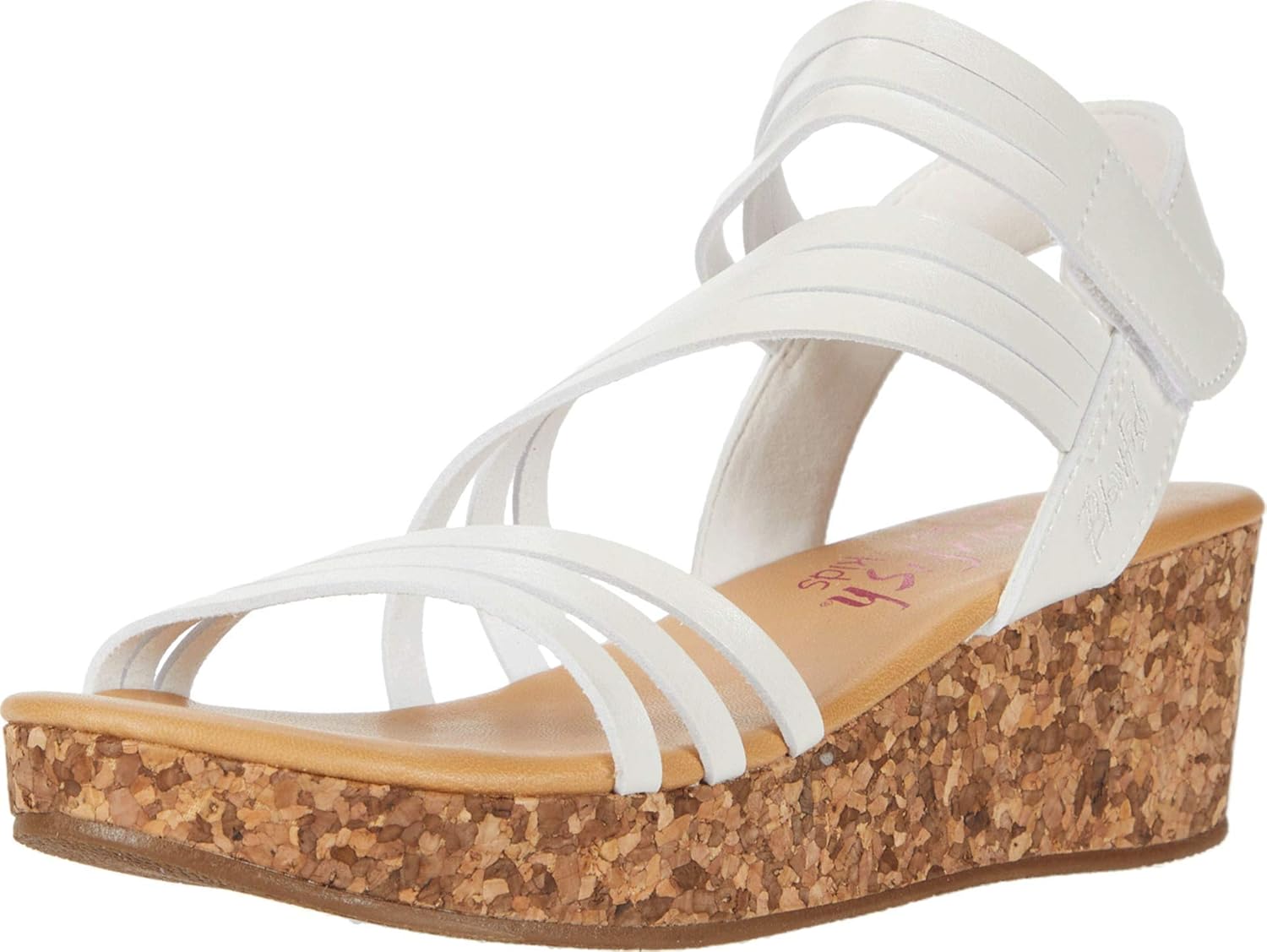 Blowfish Malibu Girls Wedge Sandal, Pearl White, 13 Little Kid