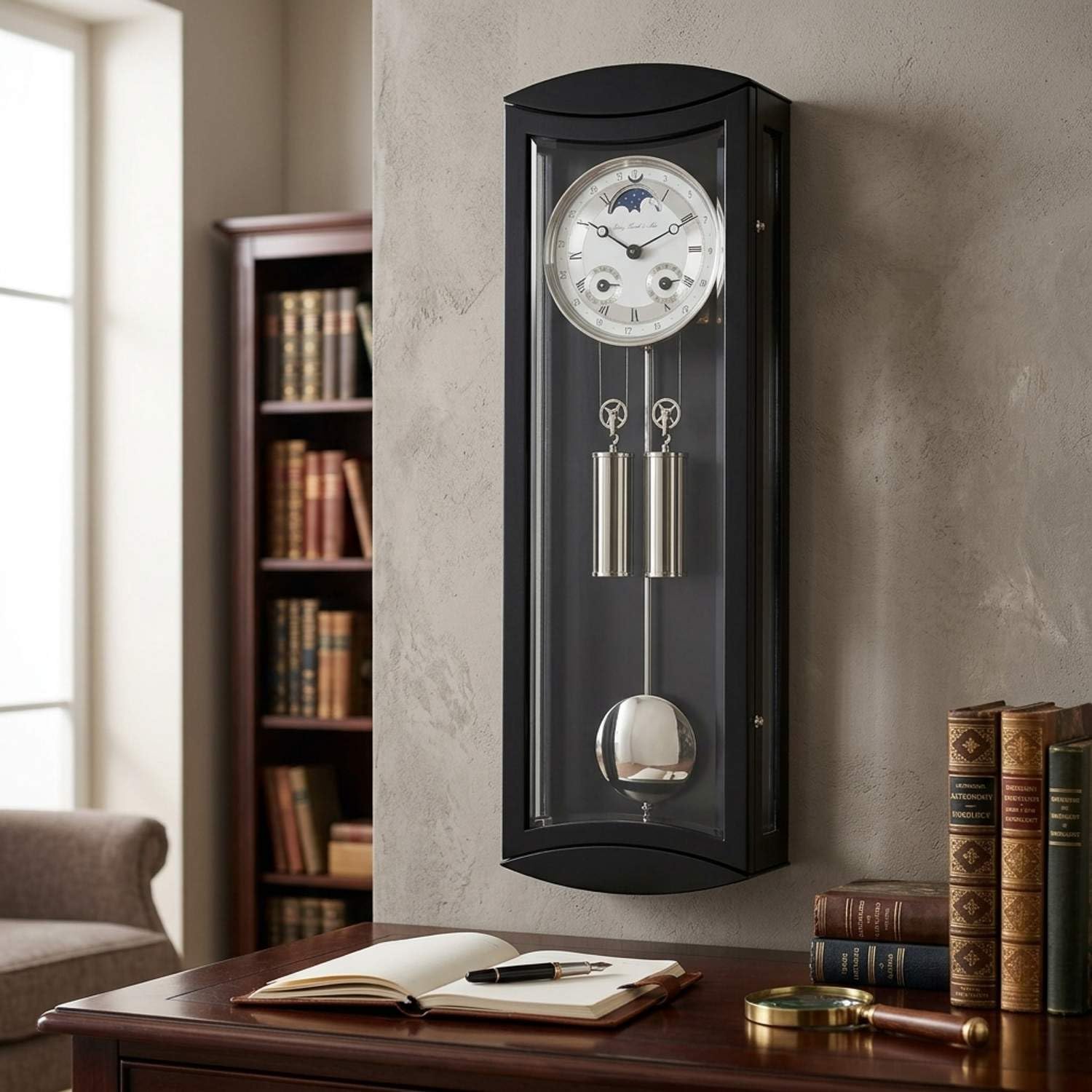Pendelwanduhr Regulator Hermle -Mornington- 70650-740058
