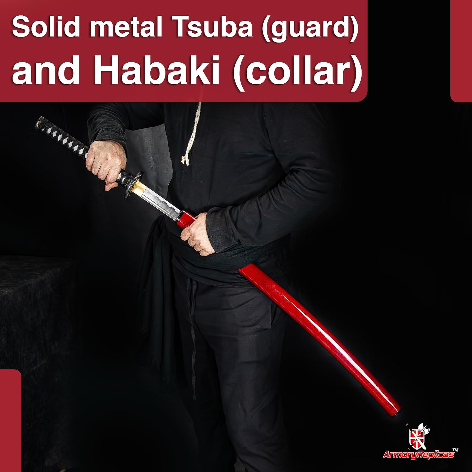 Armory Replicas™ - Premium Hand-Forged Samurai Katana Collection - 1045 High Carbon Steel Blades - Full Tang Design - Traditional Japanese Style with Ornate Fittings