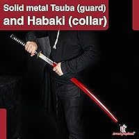 Vista 5 de Armory Replicas™ - Colección Katana Samurai Forjada a Mano Premium - Cuchillas de acero de alto carbono 1045 - Diseño de espiga completa