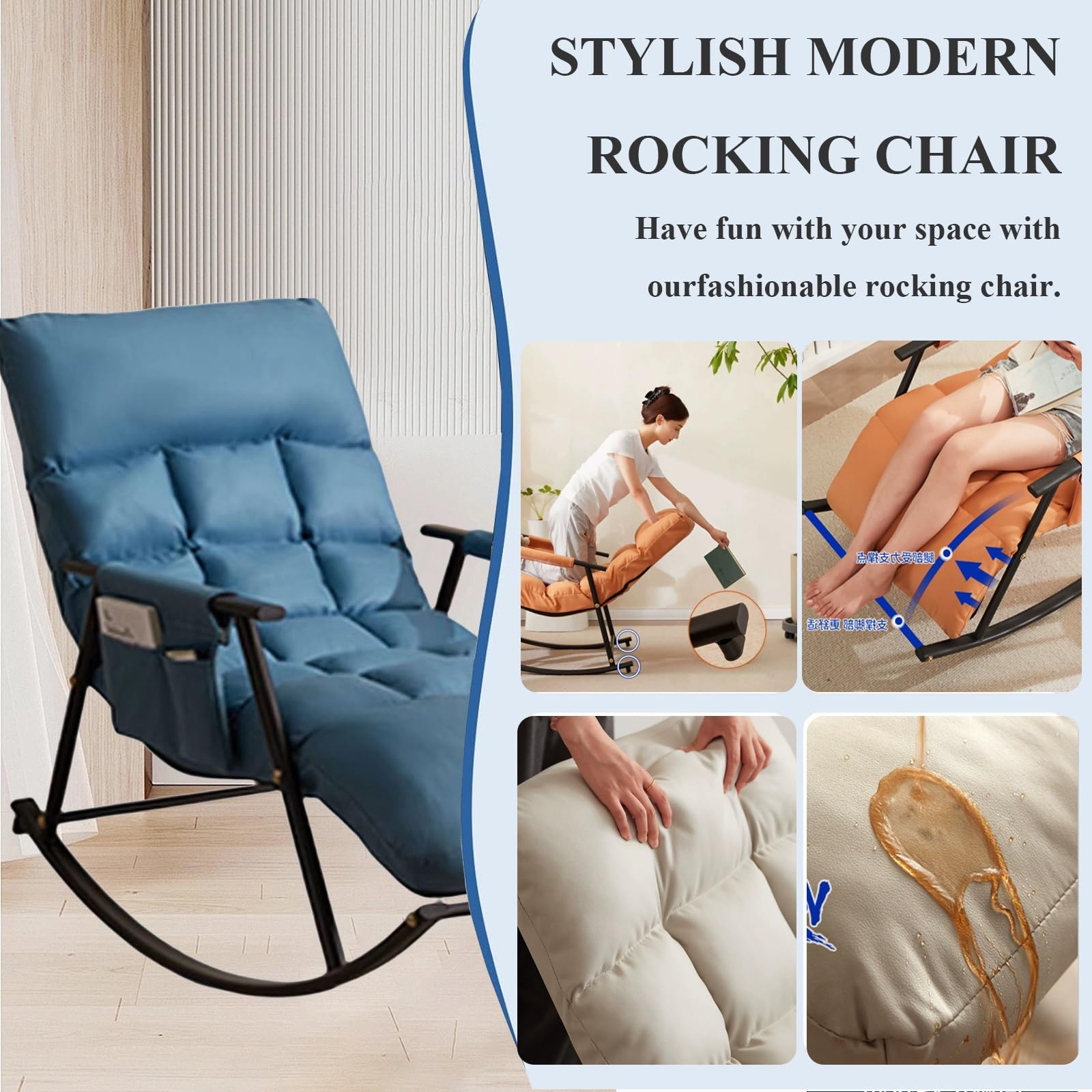 Sillones Para El Salón,mecedora Ajustables En Seis Posiciones,mecedora Lactancia,Butacas De Salon,sillon Relax,sillon Lectura,sillones,sillón Relax,butaca Dormitorio,silla Dormitorio,sillones Relax (