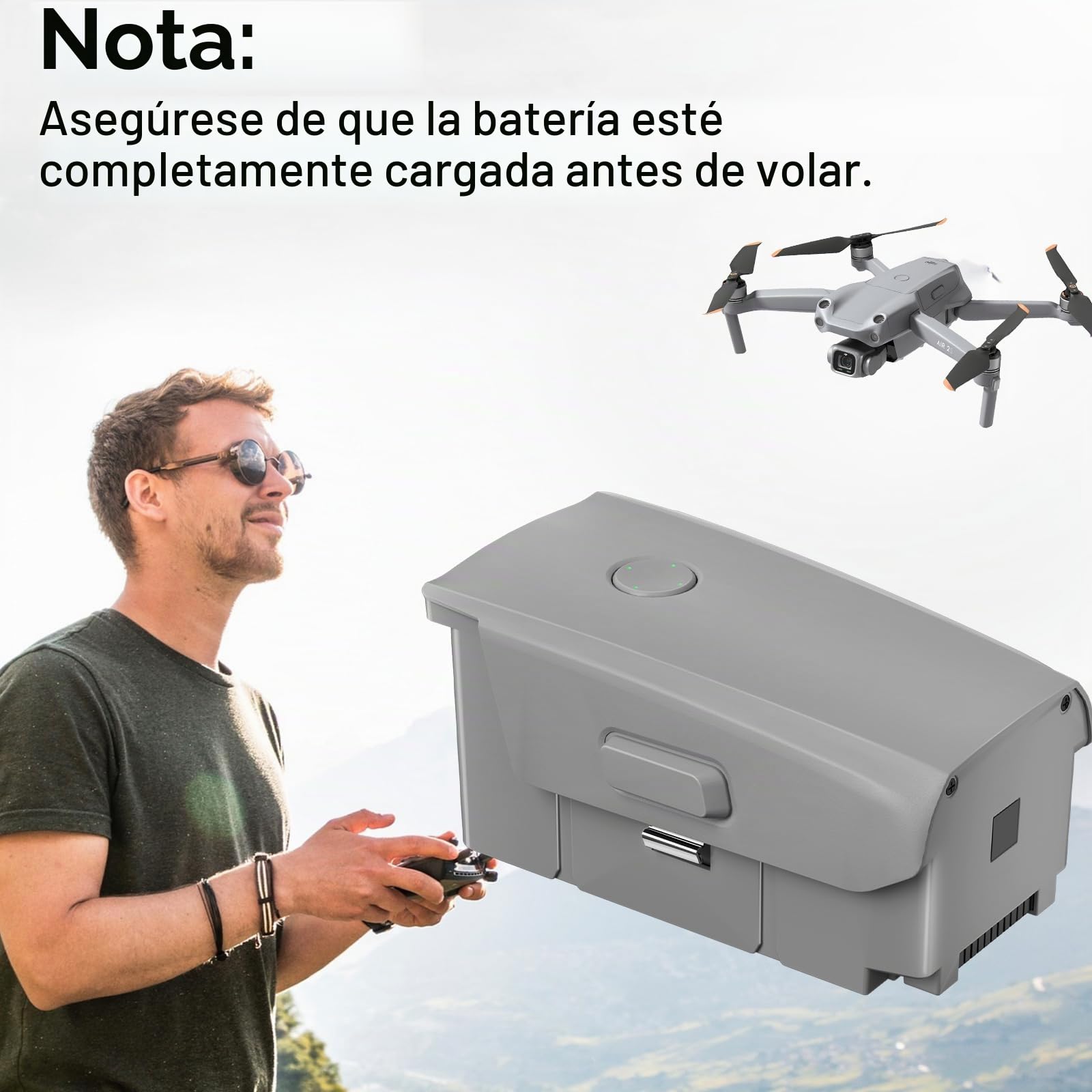 Homesuit Mavic Air 2 - Batería de vuelo inteligente para DJI Mavic Air 2 y DJI Mavic Air 2S (3500 mAh, 11,5 V)
