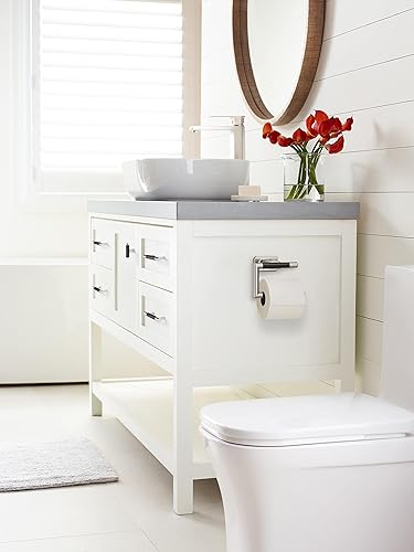 Vista 211 de Amerock BH26615PNBBZ Toallero de níquel pulido/champán dorado Toallero de 24 pulgadas (24.016 in) Esquire Toallero de baño Accesorios