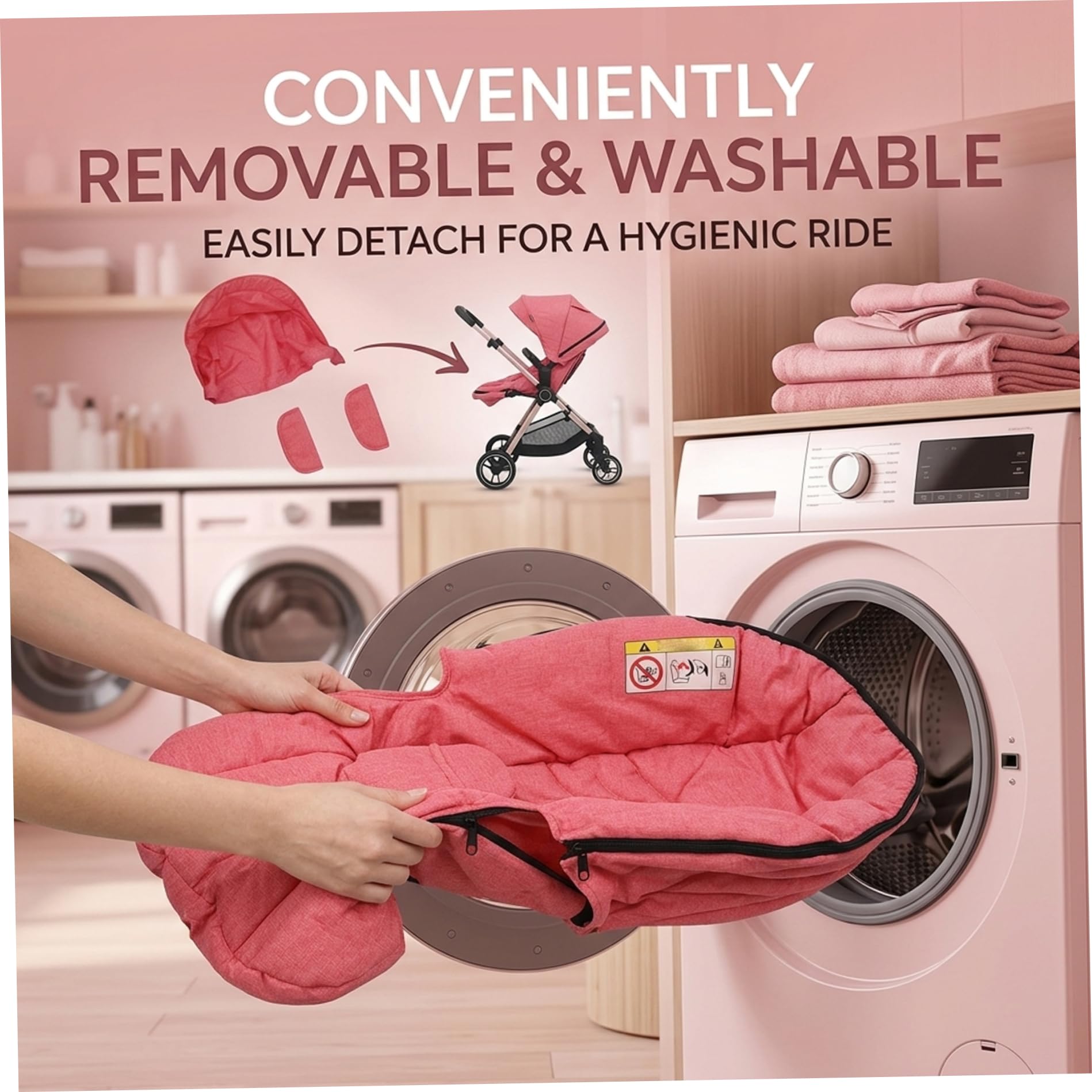 Sombrillas Fundas para Sol, Juego de Forro y Toldo para Asiento de Cochecito 4 en 1, Cojín para Cochecito con Sombrilla y Hombreras, Accesorios para Cochecitos de Fácil Limpieza para Portabebés Estil