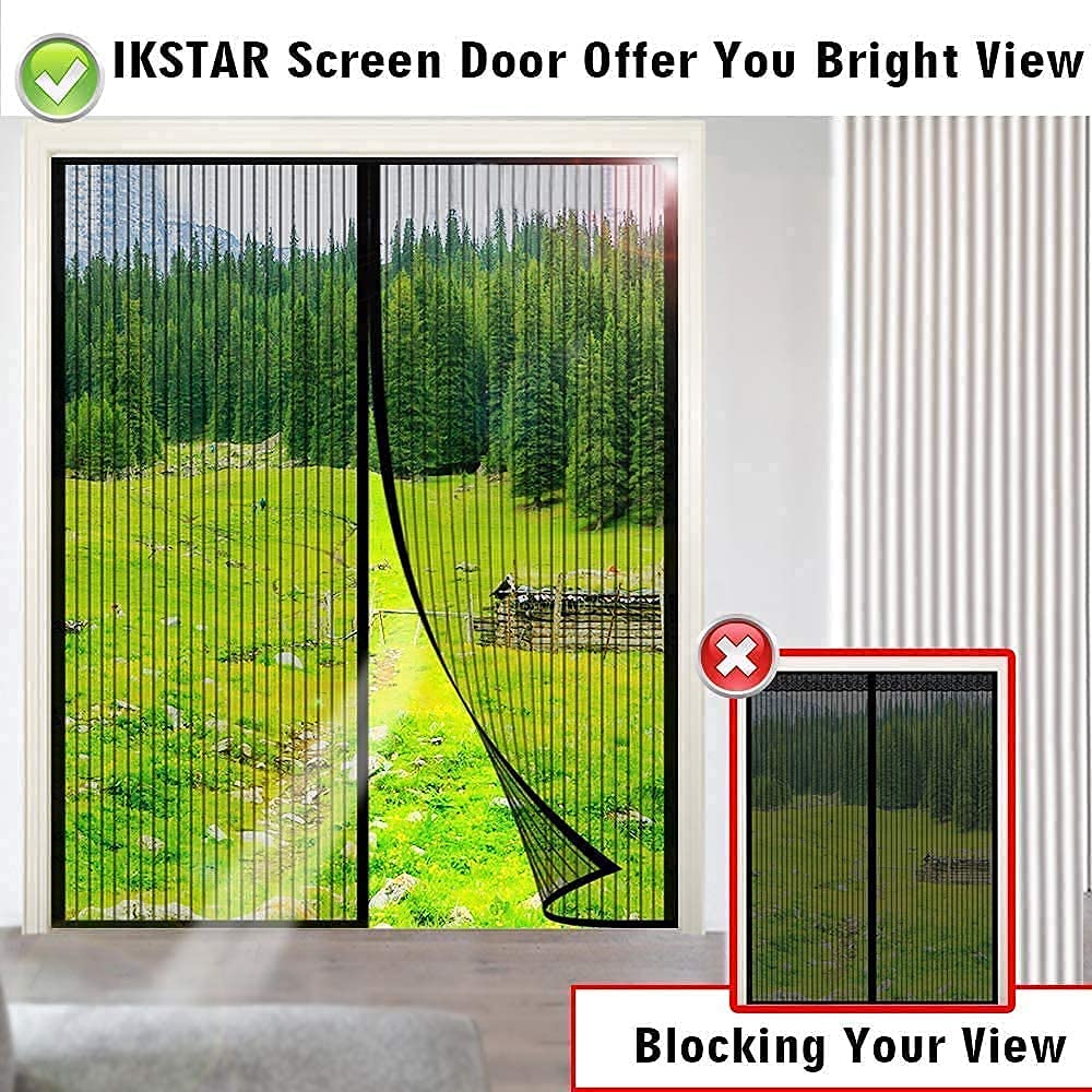 IKSTAR HighDensity Mesh Screen Door for French Door, Full