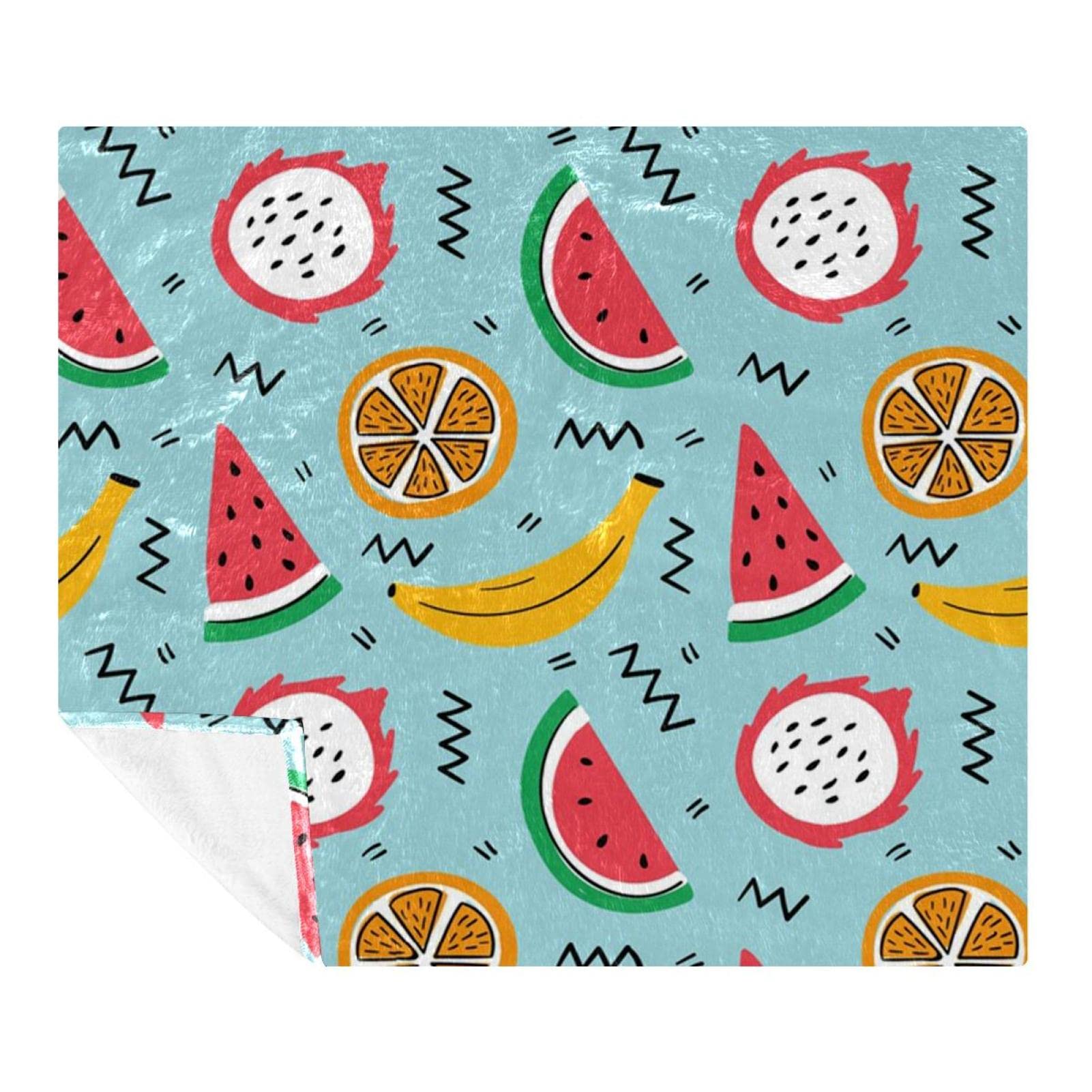 Couverture douce Banane pour moments de détente sur le canapé ou en voyage