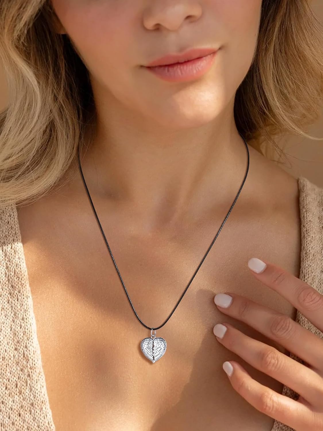 U7 Leather Necklace Cord with Customizable Stainless Steel/Black Clasp, Waterproof Black/Brown Woven Wax Rope Chain for Men Women 1.5/2/3mm, Length 16"-30" - Image 2