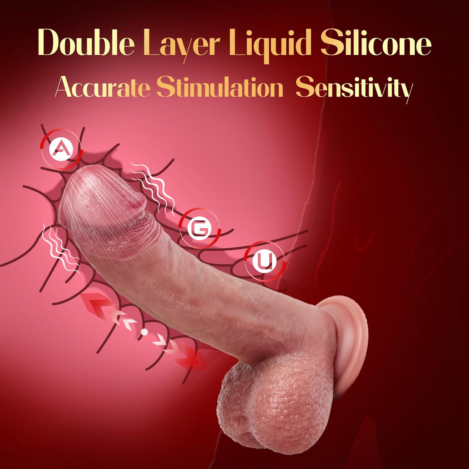 Mrgras Sex Toys Thrusting Dildo Vibrator, 3 Pulsation Thrusting & 5 Vibration Mode 8.5 Inch Realistic Dildo Penis for Clitoral G Spot Anal Stimulate Liquid Silicone Suction Cup Adult Sex Toys Advanced
