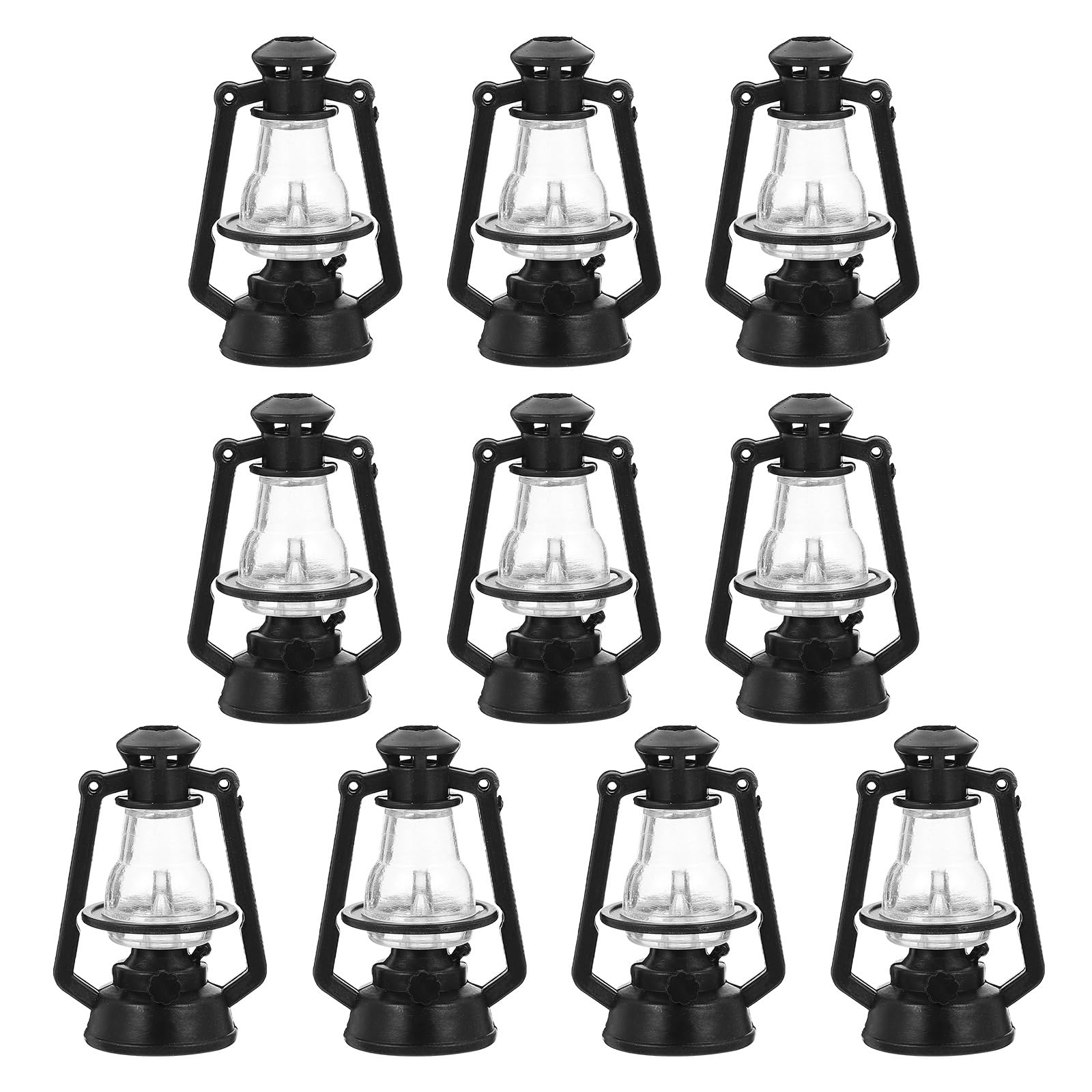 ifundom 10Pcs Miniature Lantern Mini Hanging Kerosene Lamp Oil Lamp Lantern Micro Landscape Ornament for Dollhouse Christmas
