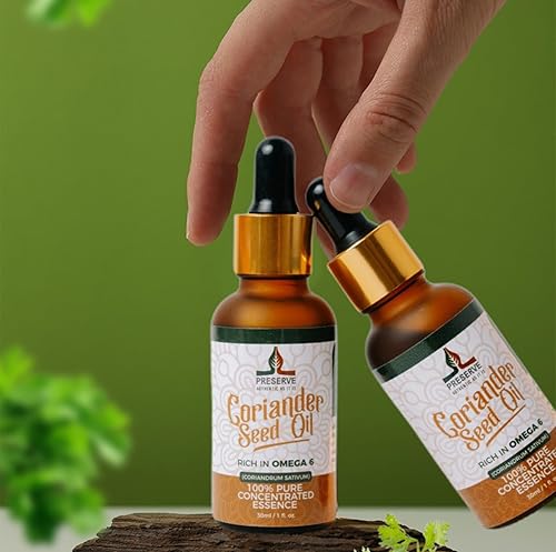 Miniatura 9 de Aceite de semilla de cilantro puro, cilantro 100% puro aceite de esencia natural prensado en frío, ácidos grasos omega-6 veganos a base de plantas,