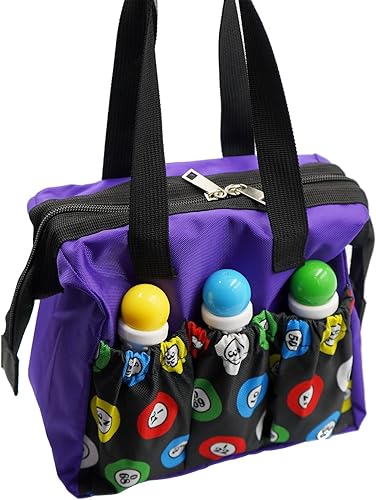 Miniatura 5 de Yuanhe Bolsas de bingo Dauber con 6 bolsillos, color morado