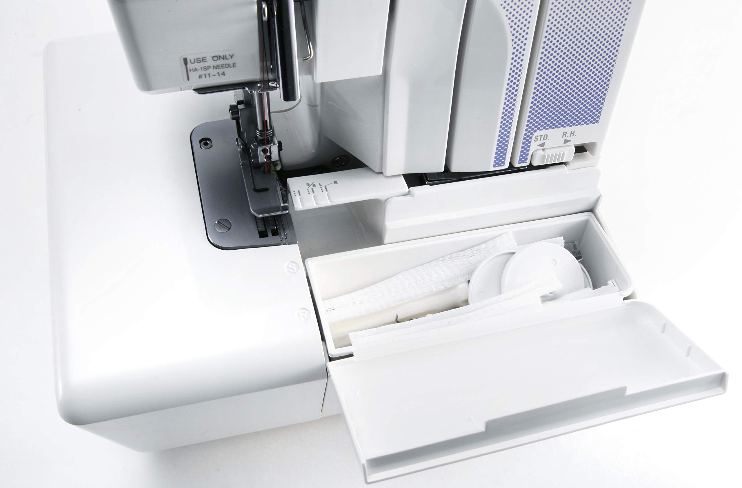 Alfa Profesional 8703 - Máquina de Coser Overlock, Color Blanco