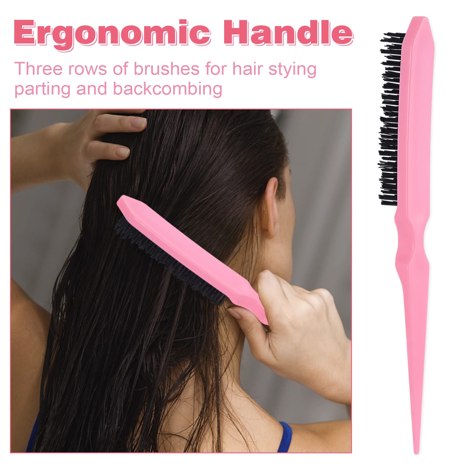 Amazon | LORSEX ヘアブラシ、黒ナチュラルヘア用デタングリングブラシ