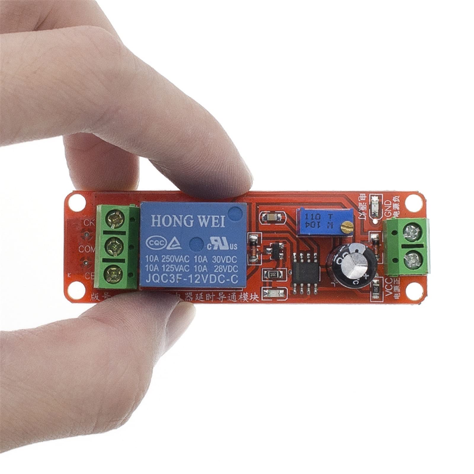 1 Uds., 12V, Temporizador de retardo, módulo de relé de Interruptor monoestable NE555, oscilador de Coche