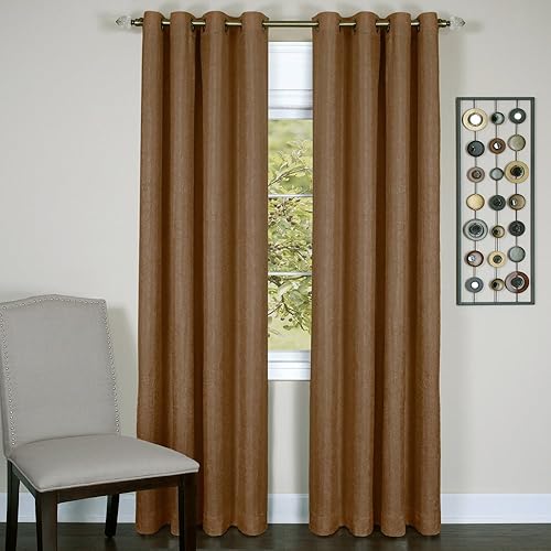 Miniatura 1 de Achim Home Furnishings cortinas blackout con arandelas