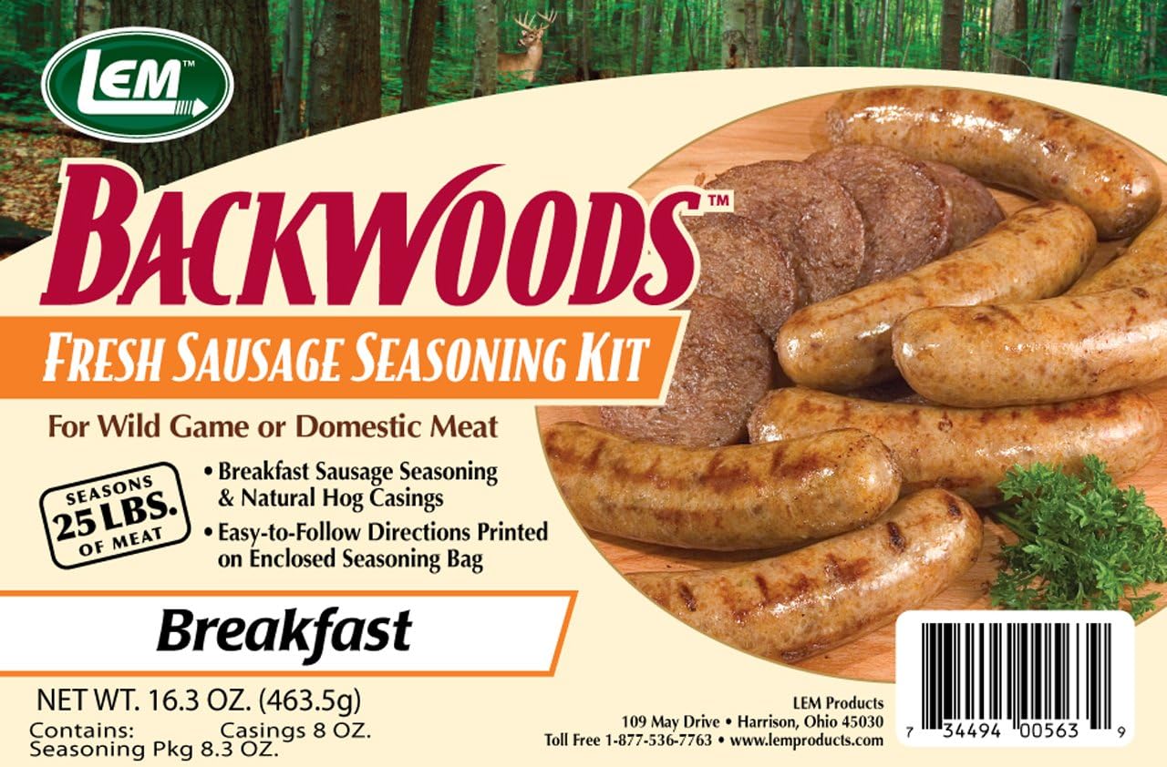 LEM Products Backwoods Breakfast Sausage Kit Camping