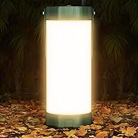 Glocusent 106 LED Rechargeable Camping Lantern: 1200LM IP68 Waterproof, 80Hrs 5000mAh Battery, SOS Mode for Hiking, Emergencies, Power Outages