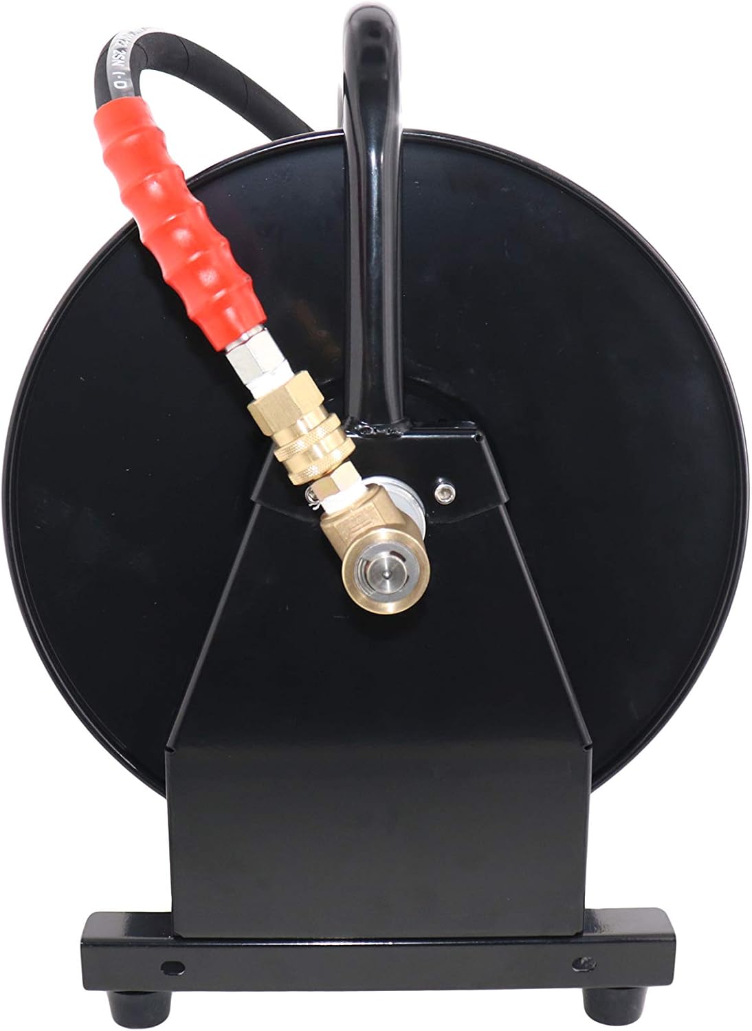 Erie Tools 5000 PSI 3/8" x 200' Portable Hose Reel for High Pressure Power Washer and Sewer Jetter