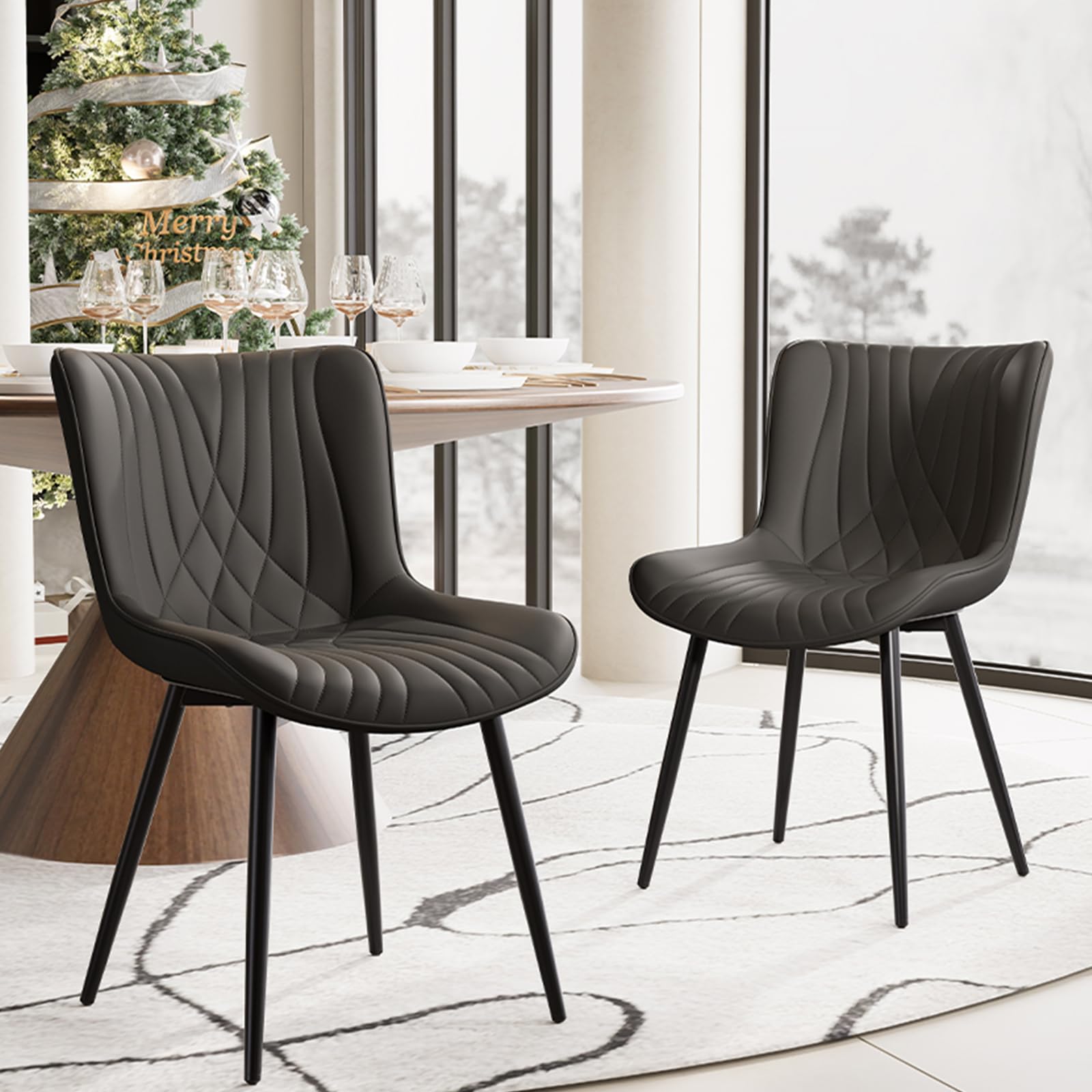 Amazon｜Kidol & Shellder ダイニングチェア 2脚セット おしゃれ 椅子  