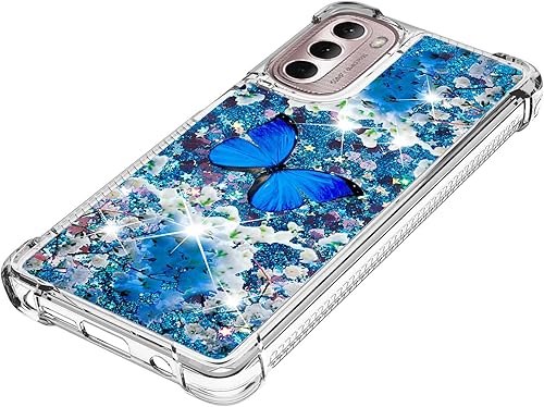 Miniatura 2 de CAIYUNL Funda para Moto G Stylus 5G con protector de pantalla de vidrio templado, funda protectora de TPU suave para mujeres y niñas, bonita funda