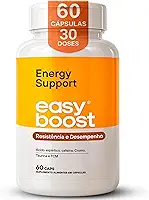 Energy Support Easy Boost, Cafeína Taurina Tcm Cromo 60 Caps