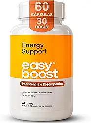 Energy Support Easy Boost, Cafeína Taurina Tcm Cromo 60 Caps