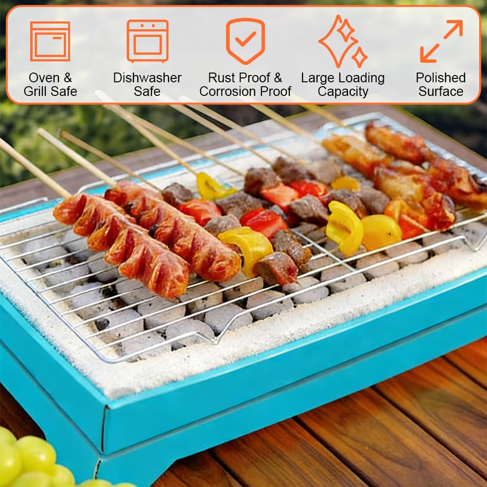 Grille de Refroidissement Pâtisserie Acier Inoxydable 26×15.6x1.5 cm Rectangulaire