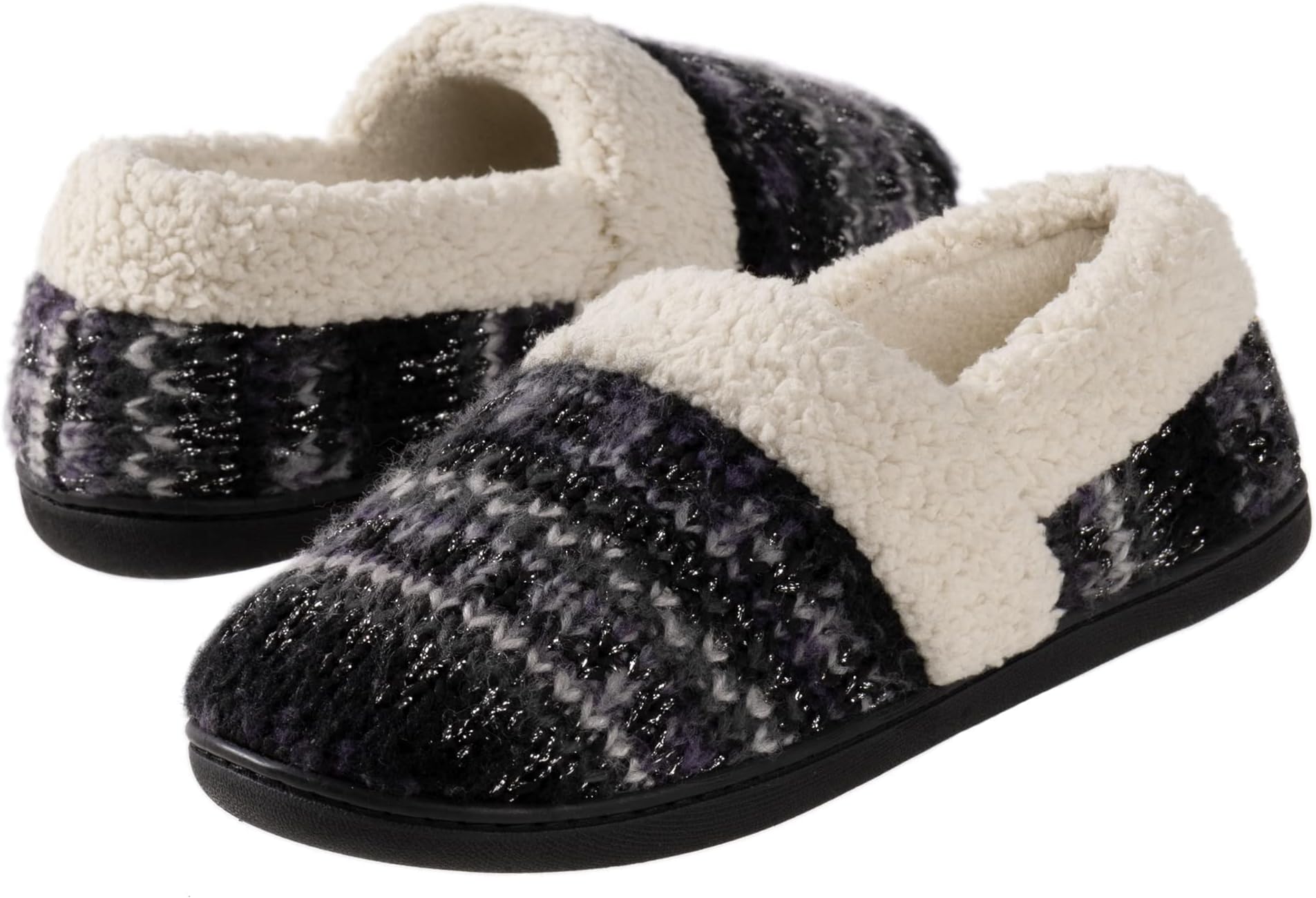 RockDove Women's Chenille Knit Closed Back Slipper
