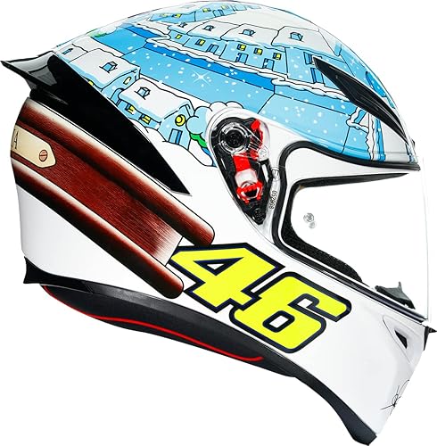 AGV K1 DOT ECE Casco de motocicleta de cara completa - Rossi Winter Test 2017 - Medianopequeño