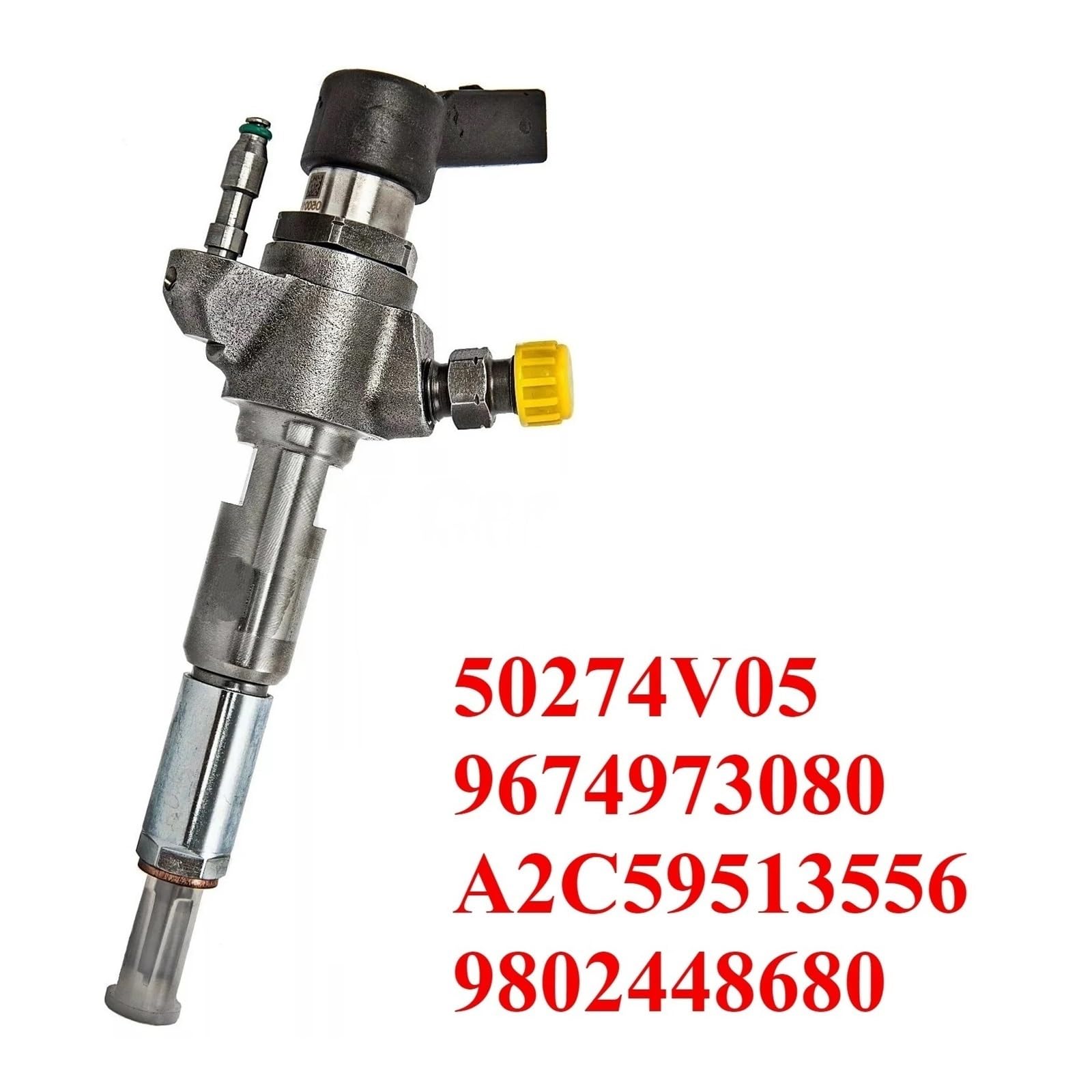 Inyector de combustible diésel 9674973080 9802448680 50274V05 A2C59513556 Compatible Con Ford Volvo Peugeot Citroen C3 C4 C5 1.6D