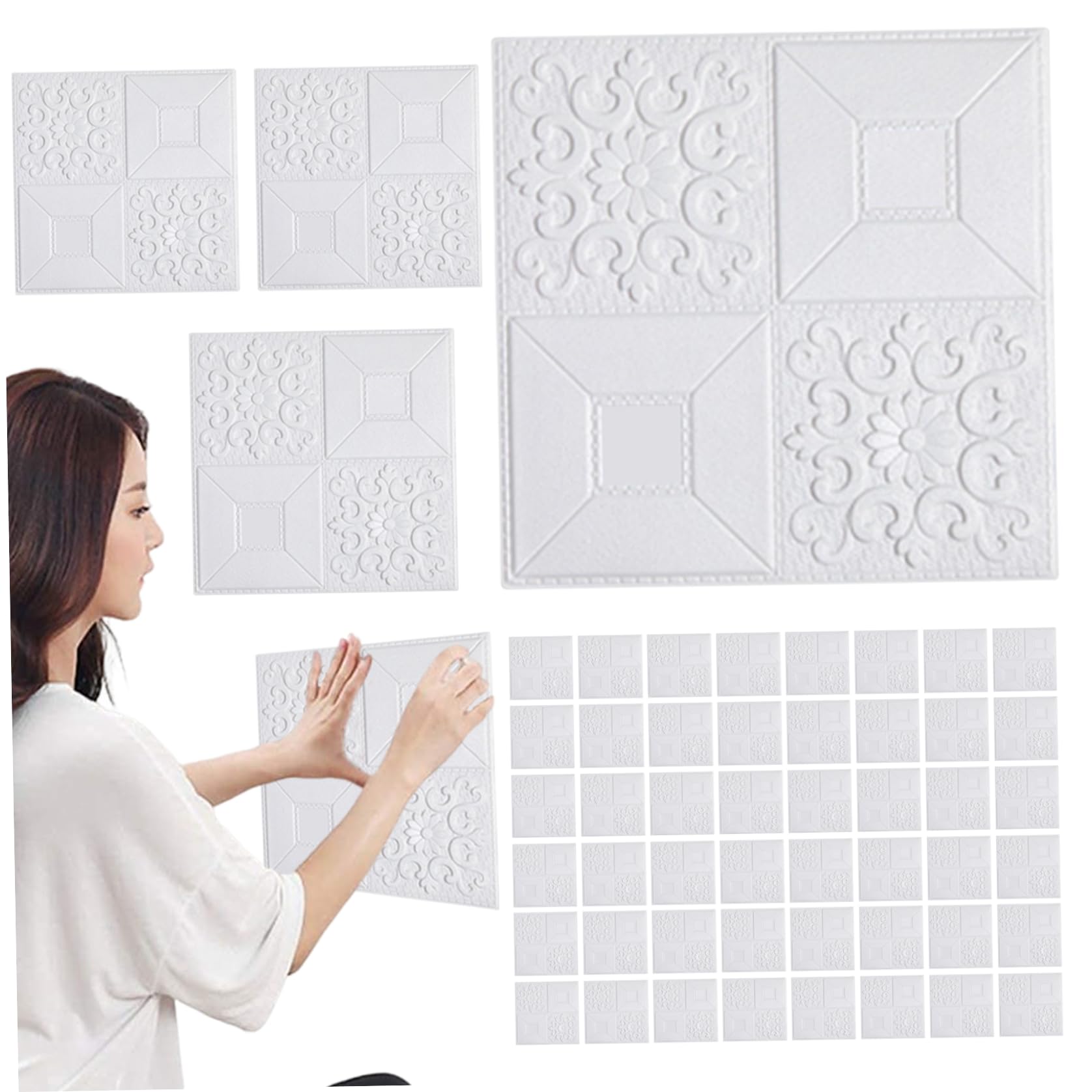 Adhesivos decorativos de pared texturizados paneles 3D impermeables papel tapiz ladrillo espuma