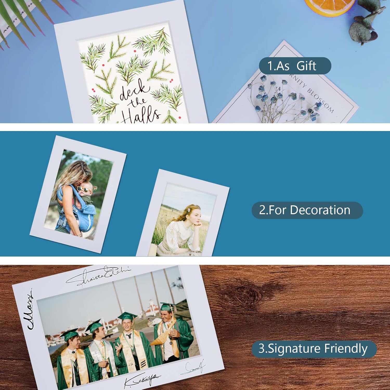 somime 10 pack pre-cut 16x20 white picture mats for 12x16 photos - white core bevel cut frame matte, acid free, ideal for frames/artwork/prints 16x20 for 12x16