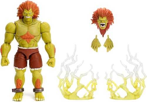 Jada Street Fighter II Blanka Action Figure, 15 cm Height