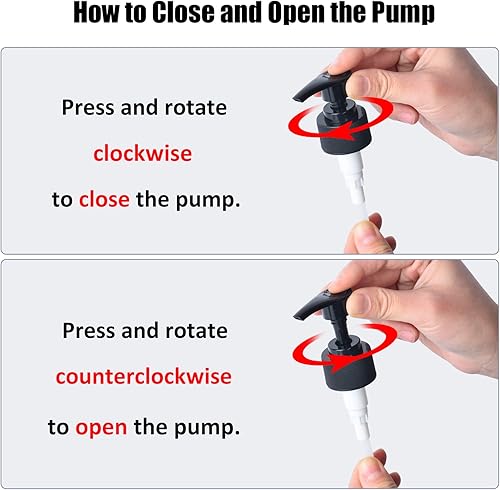 Miniatura 5 de Dispensador de jabón de manos de 16.9 fl oz, dispensador de jabón de plástico grande, bomba recargable, botella desinfectante de líquidos para Manos