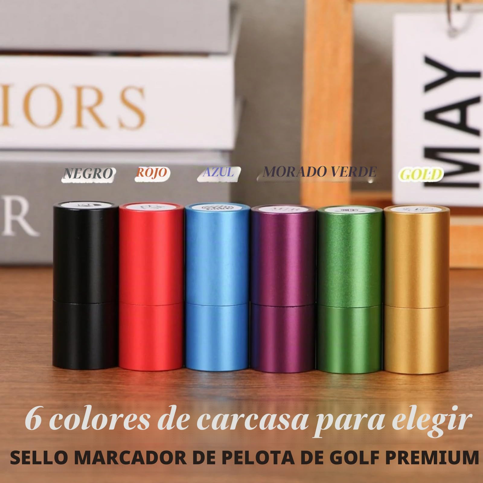 Sello de pelota de golf personalizado autoentintado con monograma para golfistas