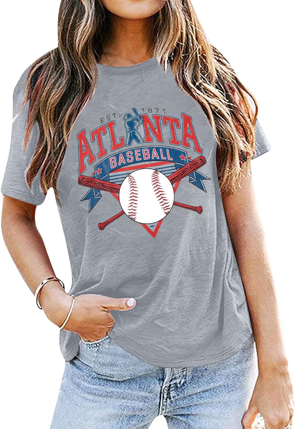 Baseball Shirts Women Baseball Mom T-Shirt Game Day Shirt Baseball Fan Tee Vintage Short Sleeve Tops