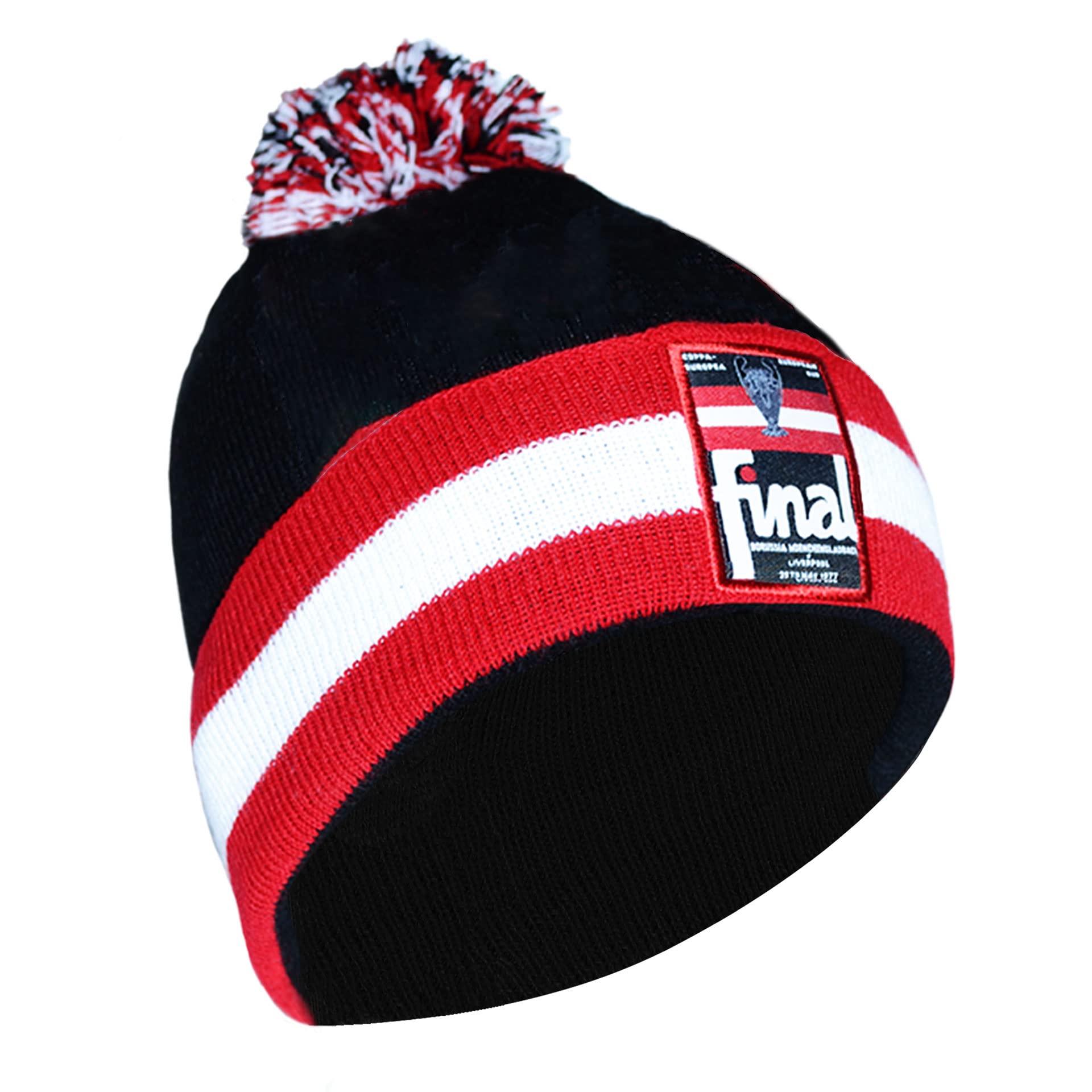Partisan Unisex Black Liverpool Bobble Hat Rome 77 Champions (Black)