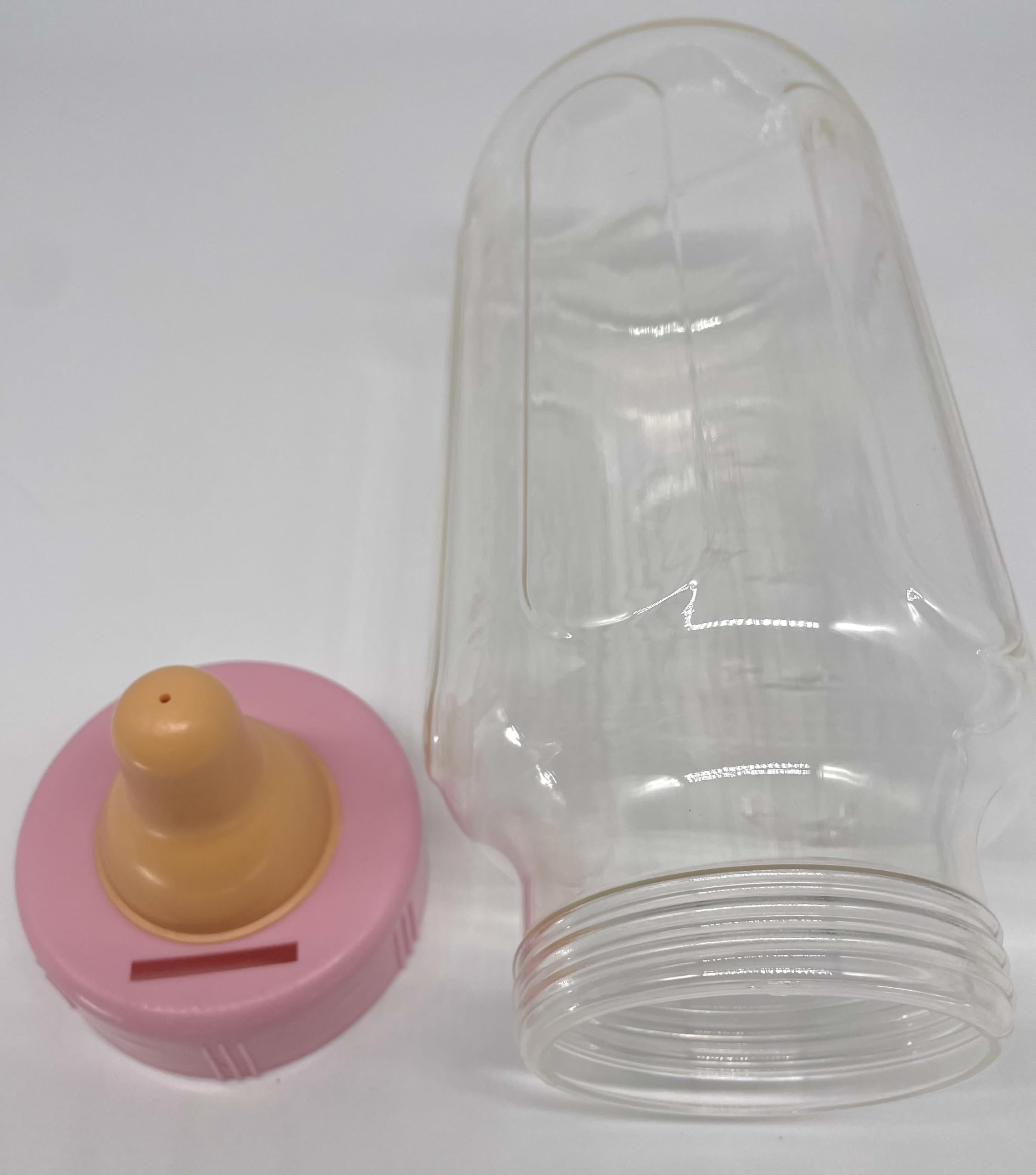 Grande biberon rosa per baby shower gioco baby shower riempire con monete, dolci e regali