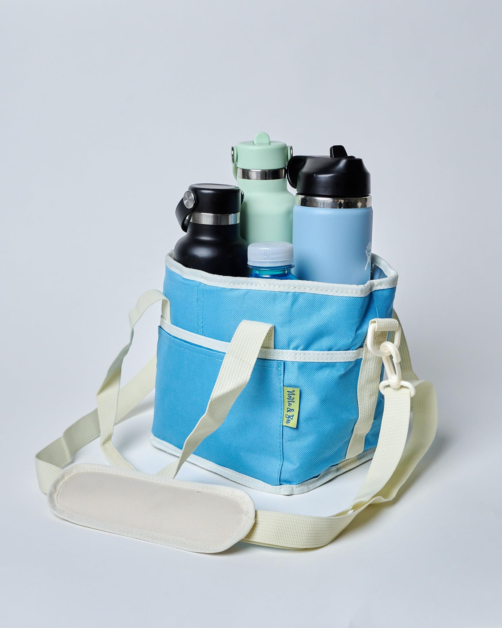 Amazon.com: NoNa & Bee 4 Water Bottle Holder with Strap | Family