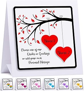 Personalised Wedding Anniversary Cards for Husband - Personalised Anniversary Card for Wife - Wedding Anniversary Cards For Couples Personalised Cards - 3D Cards