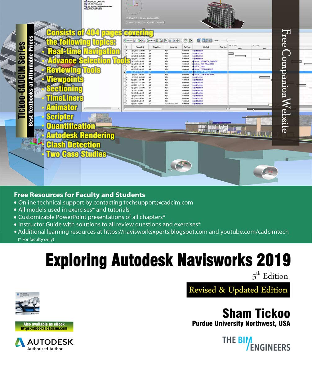 Autodesk Navisworks 2019 5th Edition livre pédagogique avec exercices BIM