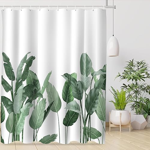 Miniatura 7 de Guo Long Xu Misty Forest - Juego de cortinas de ducha de tela impermeable para baño, árbol natural, montaña, bosque, decoración de baño, cortina con