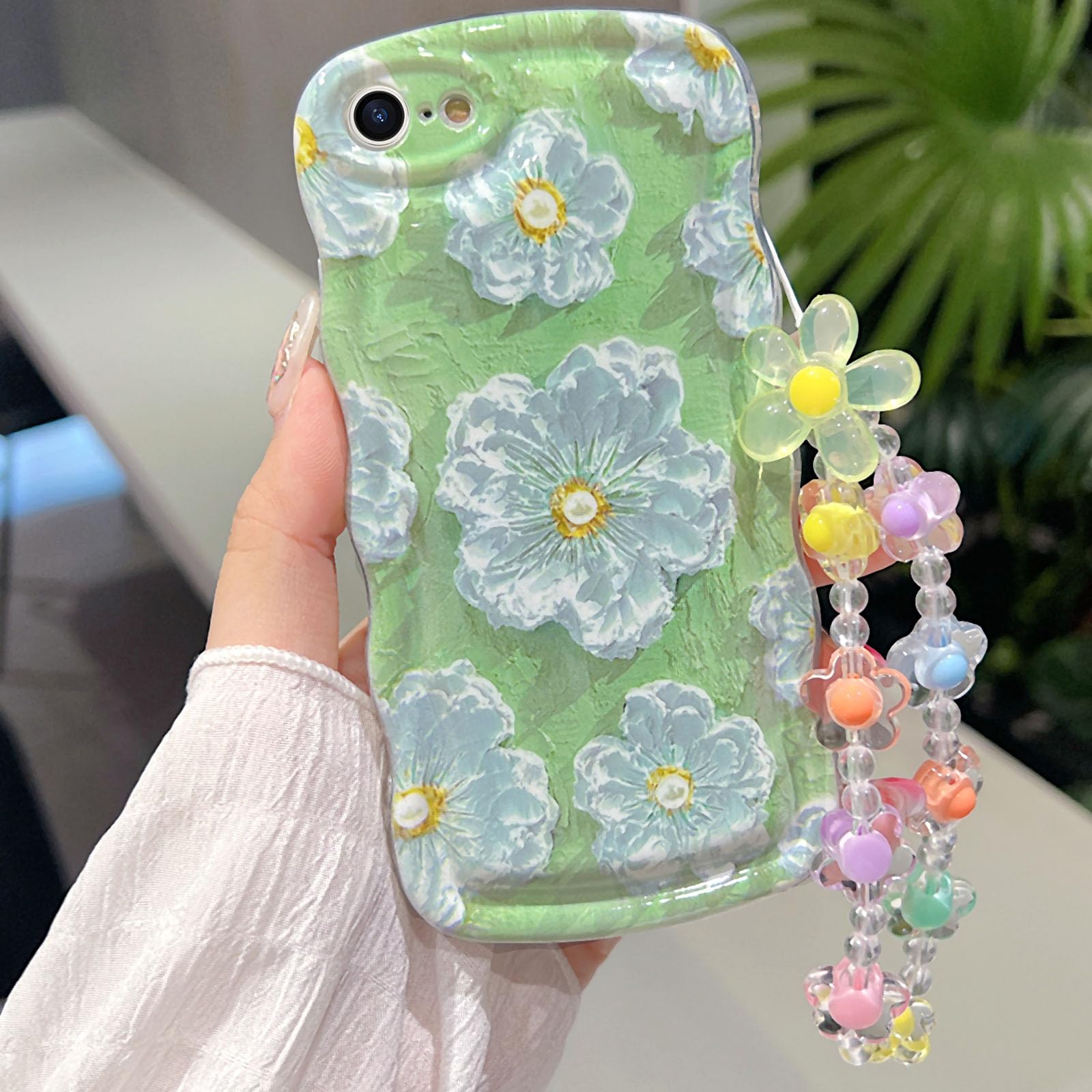 Amazon.com: for iPhone SE Case 2022/2020 iPhone 8/7 Curly Wavy